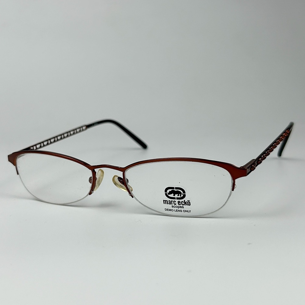 Marc Ecko 3002 Unisex Adults Eyeglasses Frame Copper Metal Half Rim 52-18-145 mm